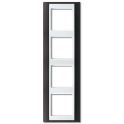 Рамка 4-я JUNG AP584ANTWW антрацит-белый