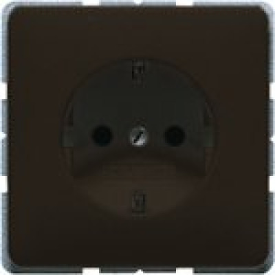 Розетка с заземлением JUNG CD520BR коричневый Розетка с заземлением JUNG CD520BR коричневый