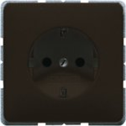 Розетка із заземленням JUNG CD520BR коричневий