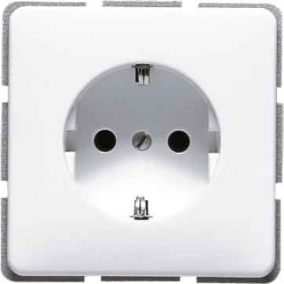 Розетка із заземленням JUNG CD520WW білий