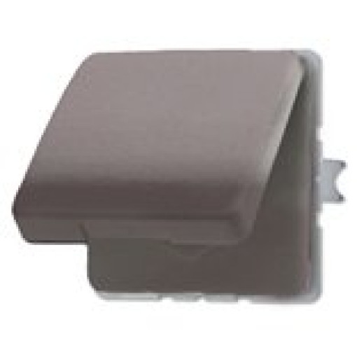 Розетка з з/к з кришкою JUNG CD520WUBR коричневий