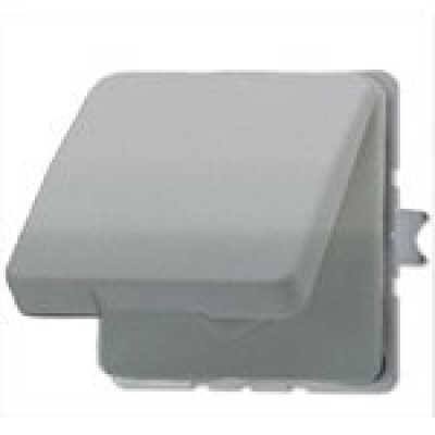 Розетка з з/к з кришкою JUNG CD520WUGR сірий