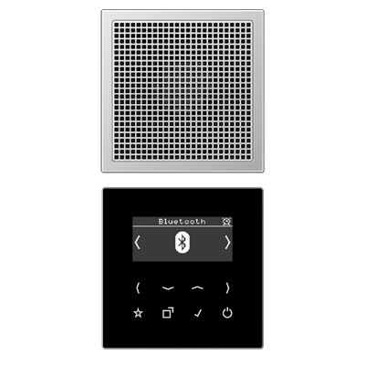 Смарт радио DAB+ Bluetooth, моно JUNG DABAL1BT алюміній