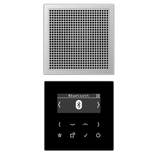 Смарт радио DAB+ Bluetooth, моно JUNG DABAL1BT алюміній
