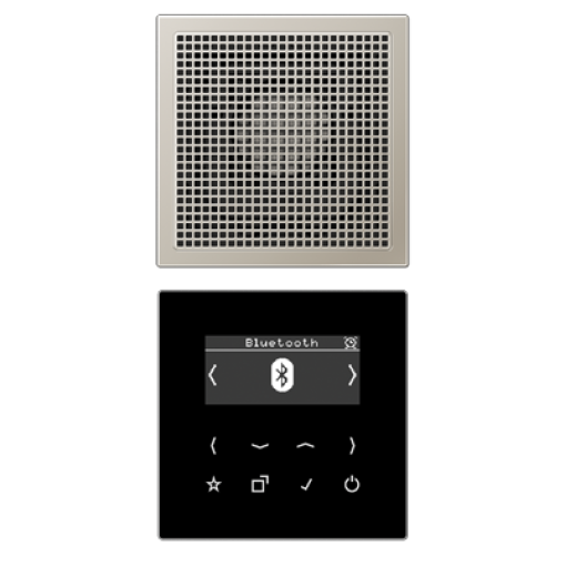 Смарт радио DAB+ Bluetooth, моно JUNG DABES1BT Edelstahl