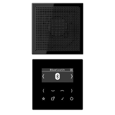 Смарт радио DAB+ Bluetooth, моно JUNG DABLS1BTSW чорний