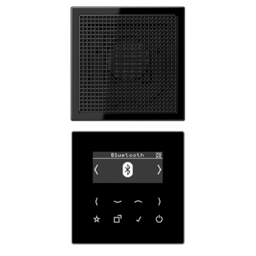 Смарт радио DAB+ Bluetooth, моно JUNG DABLS1BTSW чорний