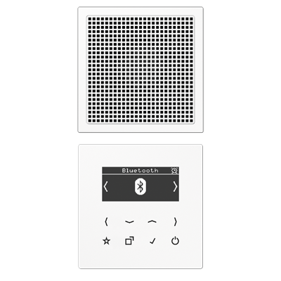 Смарт радио DAB+ Bluetooth, моно JUNG DABLS1BTWW білий