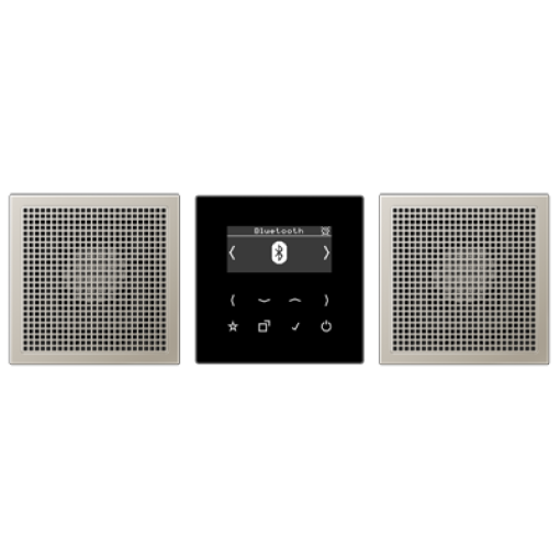 Смарт радио DAB+ Bluetooth, стерео JUNG DABES2BT Edelstahl