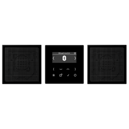 Смарт радио DAB+ Bluetooth, стерео JUNG DABLS2BTSW чорний