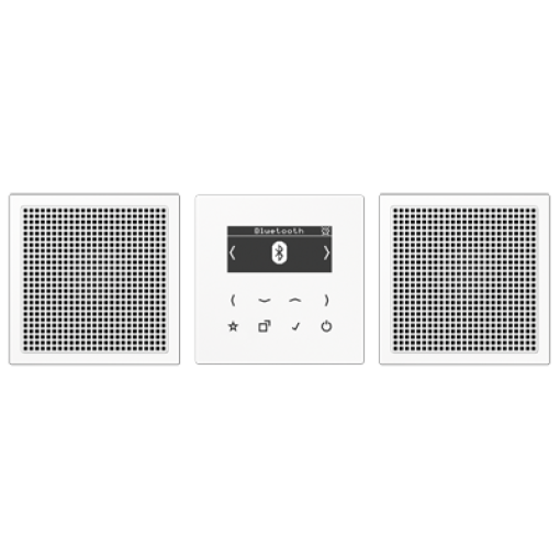 Смарт радио DAB+ Bluetooth, стерео JUNG DABLS2BTWW білий