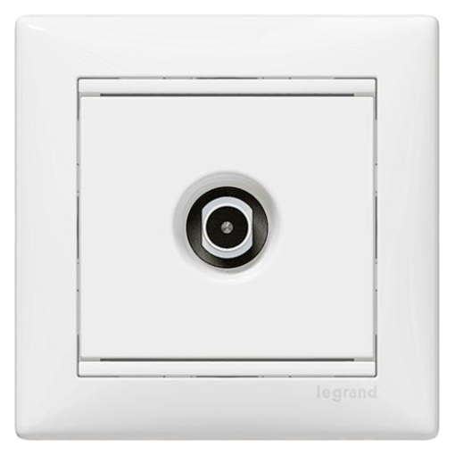 Розетка TV (телевизионная) оконечная 10 дБ Legrand Valena 774430, цвет белый