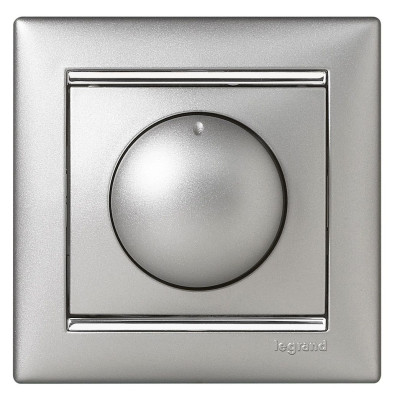 Диммер (светорегулятор) поворотный 40-400W 770261 Legrand Valena, цвет алюминий