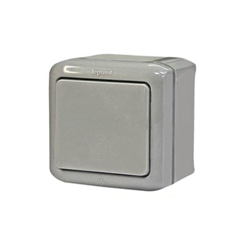 Кнопка накладная 1-клавишная, Forix™ 782384, цвет серый