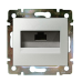 Компьютерная розетка 1хRJ45 5кат UTP 770238 Legrand Valena, цвет алюминий Компьютерная розетка 1хRJ45 5кат UTP 770238 Legrand Valena, цвет алюминий