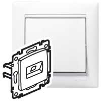 Компьютерная розетка 1хRJ45 6кат UTP 774246 Legrand Valena, цвет белый
