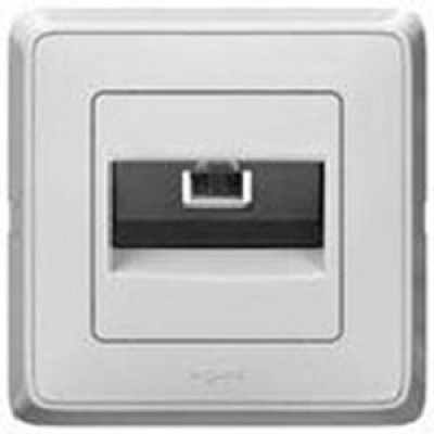 Розетка 1-а RJ-45 Legrand Cariva 773641, колір білий