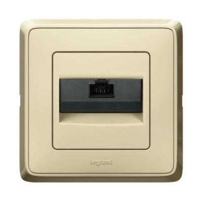 Розетка 1-а RJ-45 Legrand Cariva 773741 колір слонова кістка