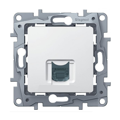 Розетка комп`ютерна 1-а UTP RJ45, 5-категорія Legrand – «Etika» колір білий