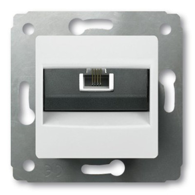 Розетка TF-1 RJ-11 Legrand Cariva 773638 колір білий