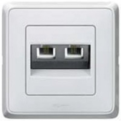 Розетка TF-2 RJ-11 Legrand Cariva 773639 колір білий