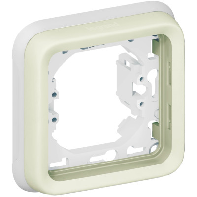 Суппорт 1-й с рамкой «Legrand» Plexo — 69692, цвет белый Суппорт 1-й с рамкой «Legrand» Plexo — 69692, цвет белый