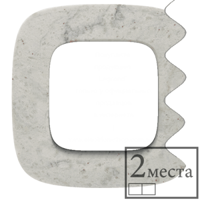 Valena ALLURE Рамка 2 палацовий мармур