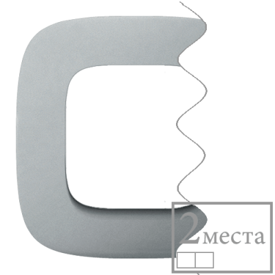 Valena ALLURE Рамка 2 пости алюміній