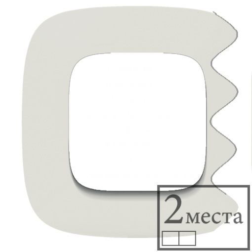 Valena ALLURE Рамка 2 пости перли