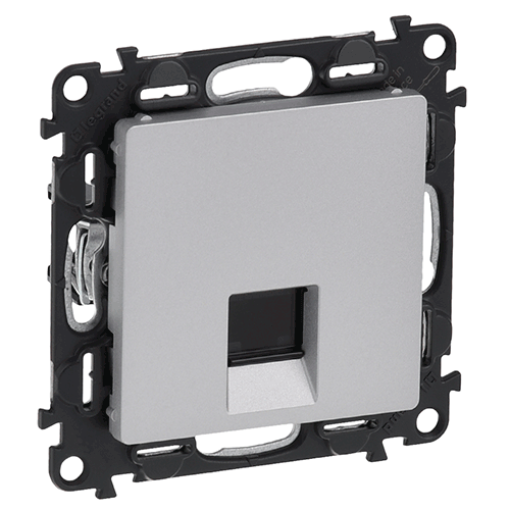 Valena LIFE Розетка комп`ютерна RJ45 UTP 5cat. алюміній