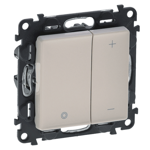 Valena LIFE Світлорегулятор натискний RL,CFL,LED Слонова кістка