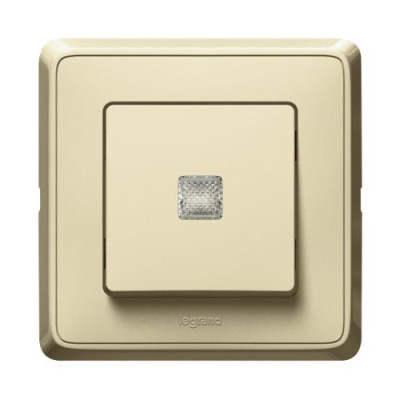 Выключатель 1-кл.п/св. Legrand Cariva 773710 цвет слоновая кость