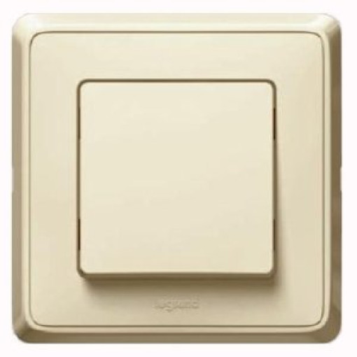 Вимикач 1-полюсний Legrand Cariva 773711 колір слонова кістка