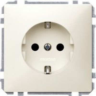 Merten SD бежевий розетка 1-а з заземлювальним контактом і з захисними шторками MTN2300-4044