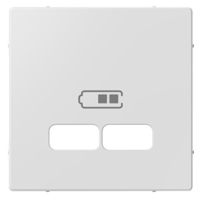 Накладка для механізму USB 2,1A Merten System M MTN4367-0325, акт. білий