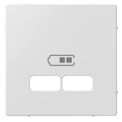 Накладка для механізму USB 2,1A Merten System M MTN4367-0325, акт. білий