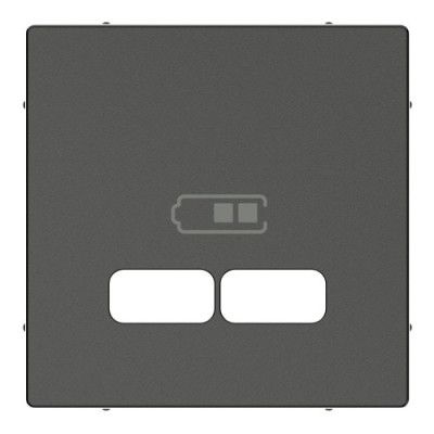 Накладка для механізму USB 2,1A Merten System M MTN4367-0414, антрацит