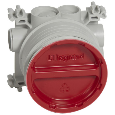 Монтажная коробка Batibox для установки напольных розеток в бетон Legrand, d=80 mm