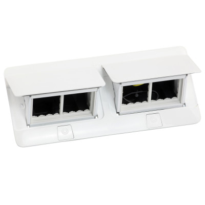 Выдвижной люк на 2х4 модуля с монтажным комплектом, белый, Legrand 654004