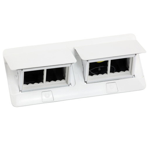 Выдвижной люк на 2х4 модуля с монтажным комплектом, белый, Legrand 654004
