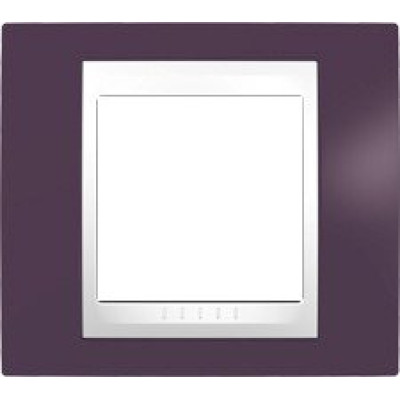 Рамка 1-а MGU6.002.872 Unica «Plus», колір білий/гранат