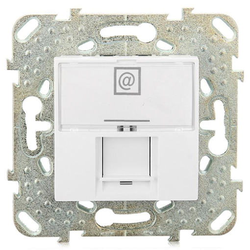 Розетка комп`ютерна RJ-45. кат.6 2-м. Unica білий MGU3.475.18
