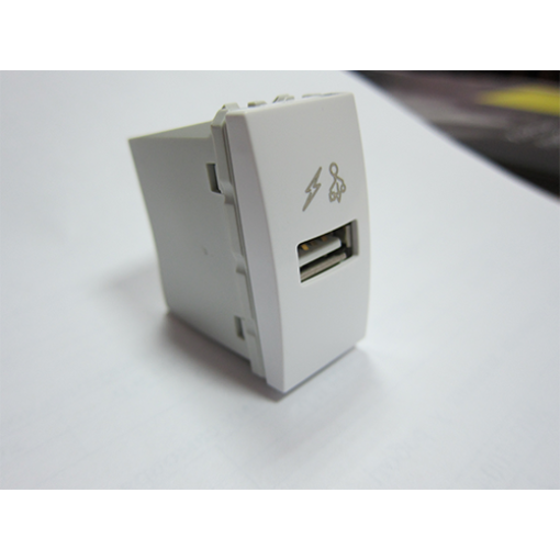 Розетка USB-выход для зарядки 1-модуль. Unica белый MGU3.428.18