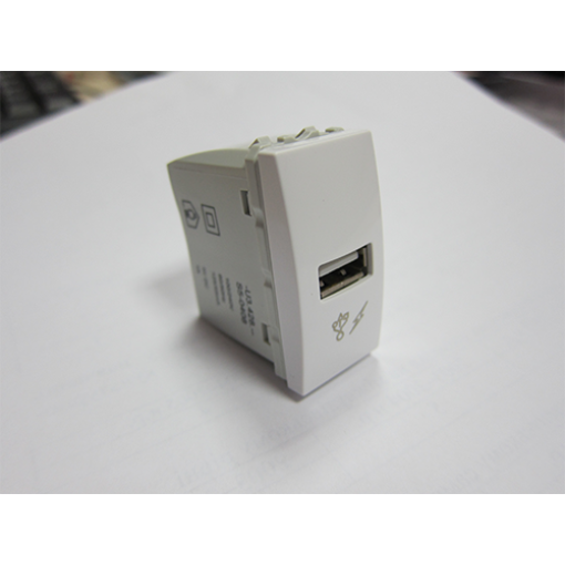 Розетка USB-выход для зарядки 1-модуль. Unica белый MGU3.428.18