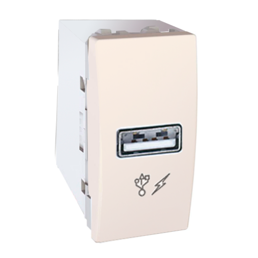 Розетка USB-выход для зарядки 1-модуль. Unica слоновая кость MGU3.428.25