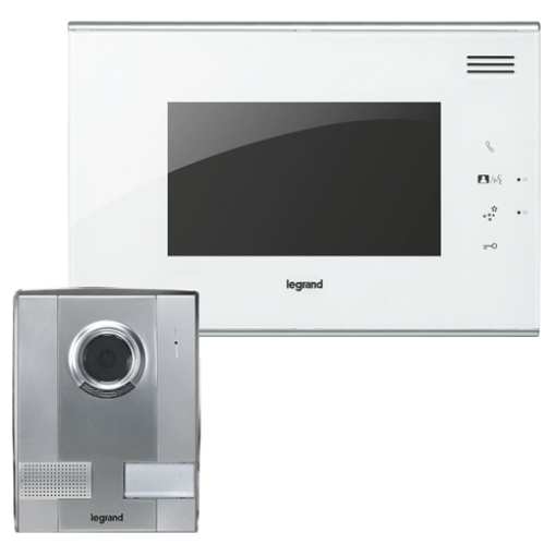 Видеодомофон с цветным дисплеем 7`` Legrand 369200 белая панель (комплект)