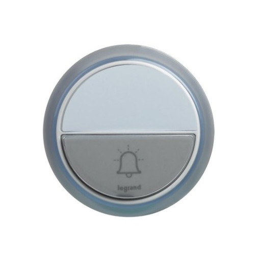 Кнопка дзвоника КОМФОРТ на батарейці, IP44, Legrand 94278 колір білий