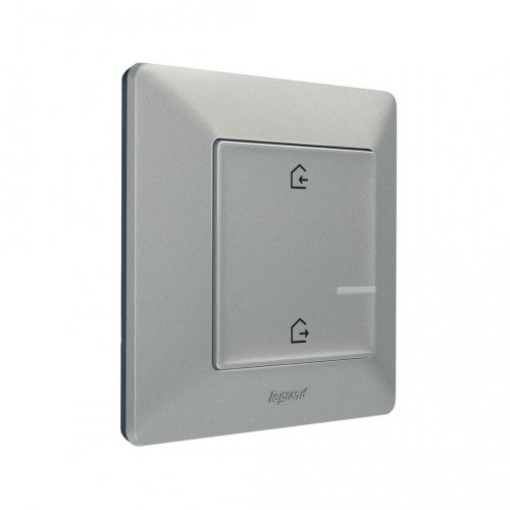 Главный выключатель «Я дома / Я вне дома» Valena Life with Netatmo 752386, алюминий Главный выключатель «Я дома / Я вне дома» Valena Life with Netatmo 752386, алюминий
