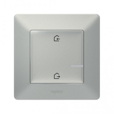 Главный выключатель «Я дома / Я вне дома» Valena Life with Netatmo 752386, алюминий Главный выключатель «Я дома / Я вне дома» Valena Life with Netatmo 752386, алюминий
