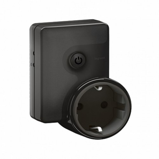 Мобильная умная розетка 2К+З 16А 230В~ Netatmo 064840 антрацит